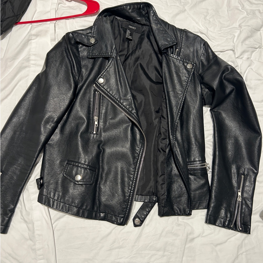 Women's Black Leather Jacket